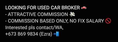 LOOKING FOR USED CAR BROKER